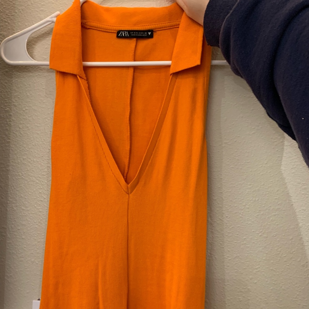 Orange Collared Zara Dress
